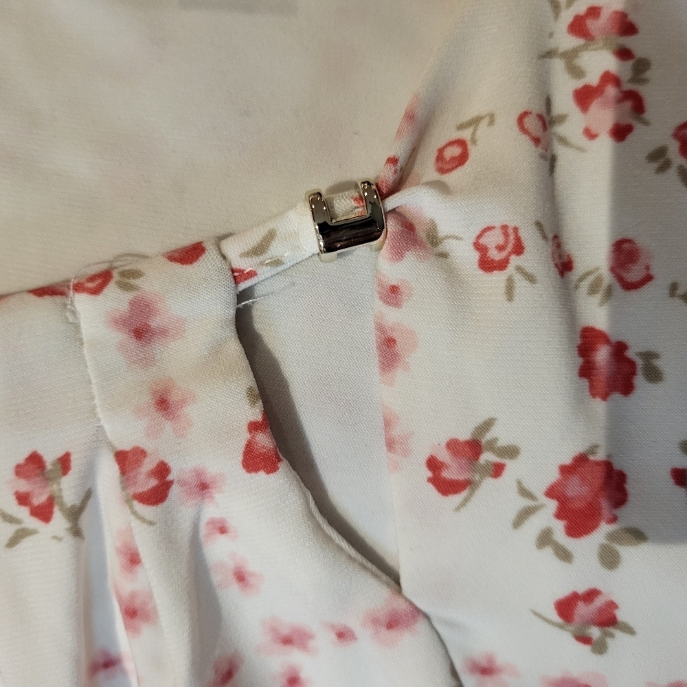 Tommy Hilfiger Floral Sleeveless Top - White And Pink - Picture 3 of 6